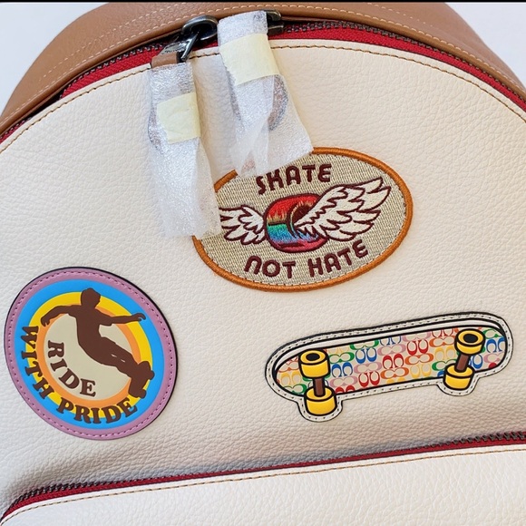 NWT Coach West Backpack With Patches cj512 - Picture 5 of 11